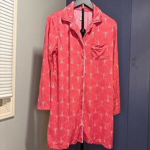 Women's Pink Pajama Shirt